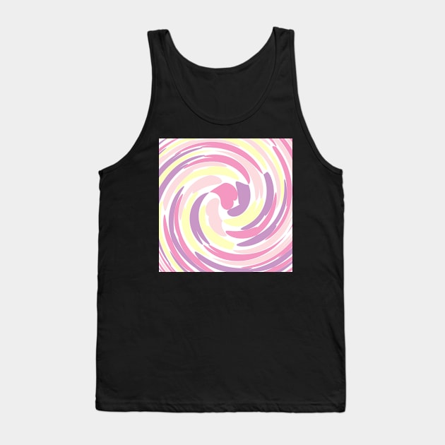 Twirl of Pastel Coloured Hearts Tank Top by Peaceful Space AS